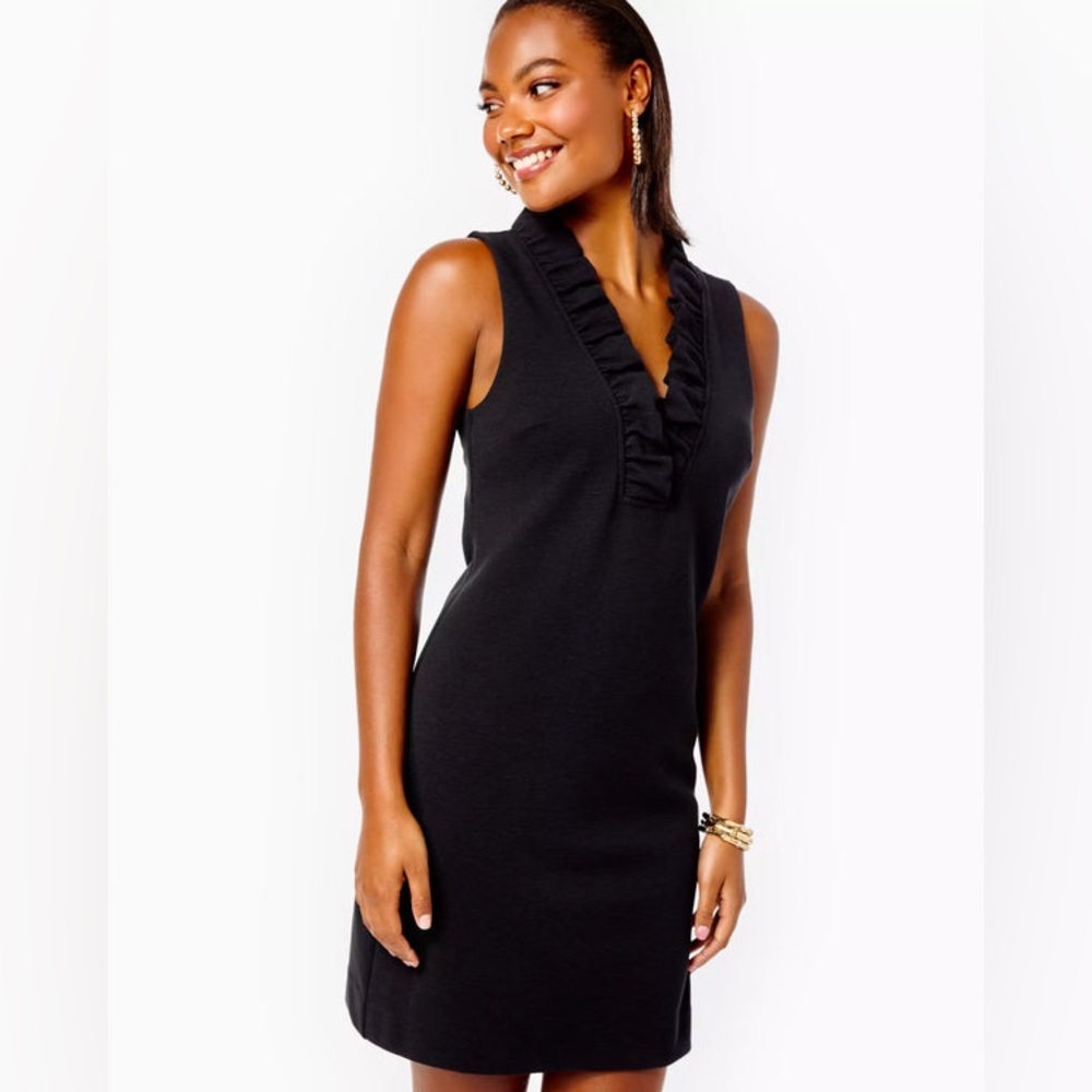 LILLY PULITZER TISBURY SHIFT DRESS ONYX